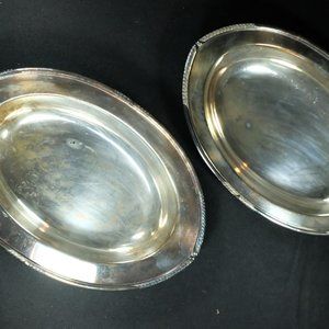 Vintage Wm Rogers York Silver Covered 2-Piece Serving Dish and Lid